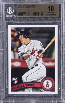 2011 Topps Update #US175 Mike Trout Rookie Card – BGS PRISTINE 10